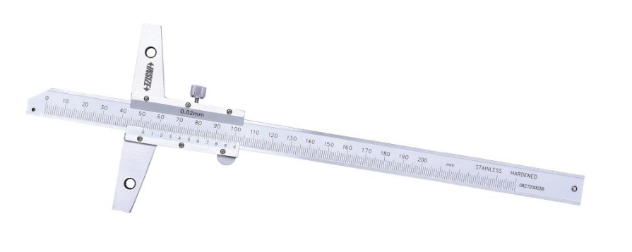Głębokościomierz suwmiarkowy 0-150mm z poprzeczką 100mm Insize 1247-150