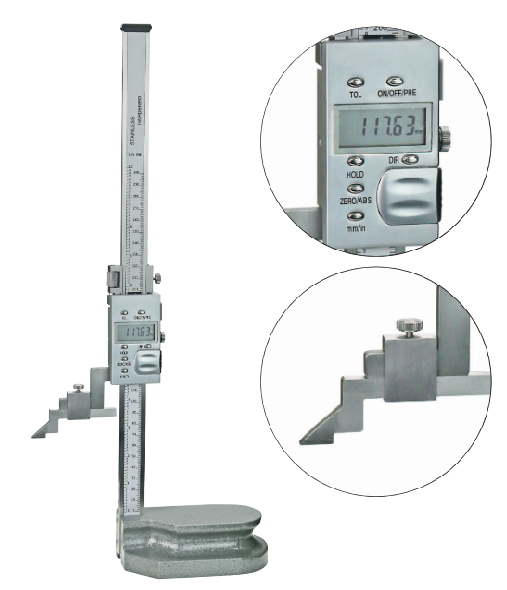 Wysokościomierz elektroniczny 0-200mm traserski 22219055 PRAZISION