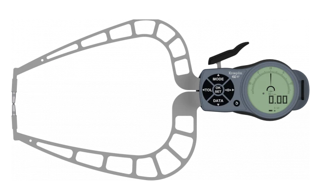 Macki pomiarowe cyfrowe zewnętrzne K450 IP67 zakres 0-50 mm KROEPLIN