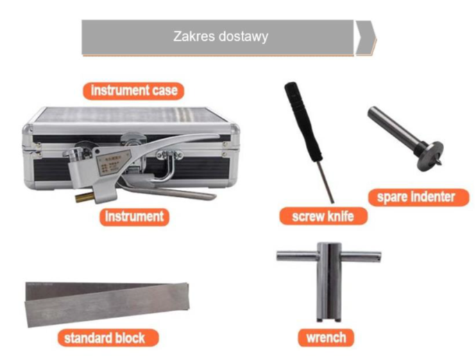 TWARDOŚCIOMIERZ WEBSTERA W20 STOPY ANLUMNIUM Zakres 0,6-6 mm – zdjęcie 2